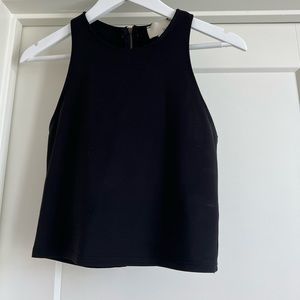 Black Zara crop top